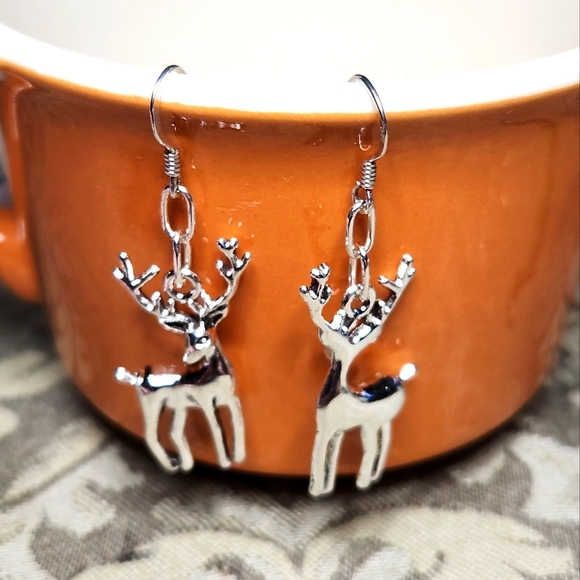 PriscillaJewels Jewelry - 925 Deer Earrings and necklace set NWT